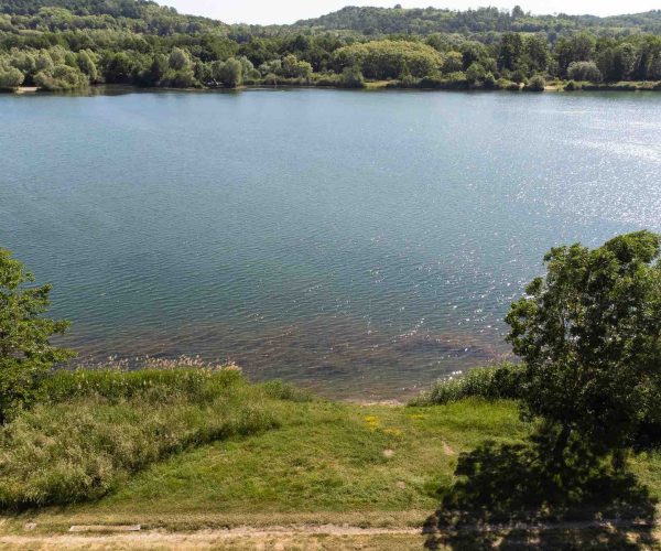 vue drone poste 5 étang du tronc du chene cap nature